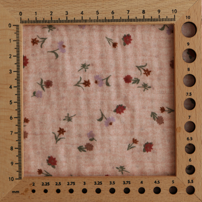 Maxime - Double gaze de coton double face coloris rose chiné