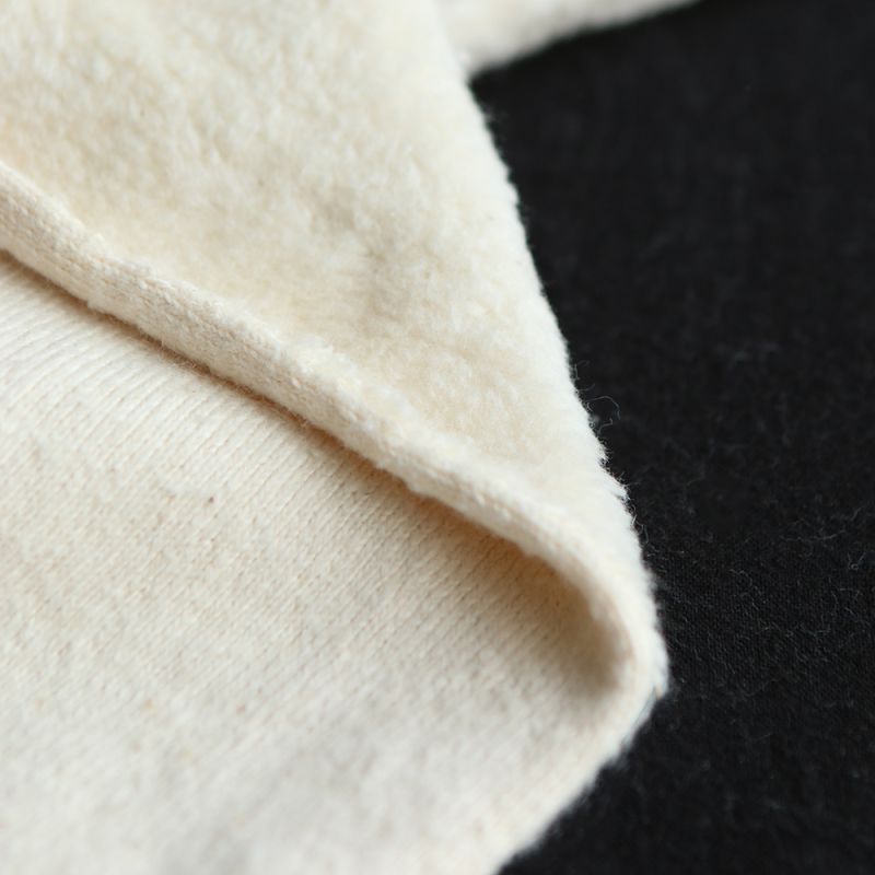 Gaby - Fausse fourrure / Moumoute / Sherpa 100% coton BIO non blanchi écru poils ras