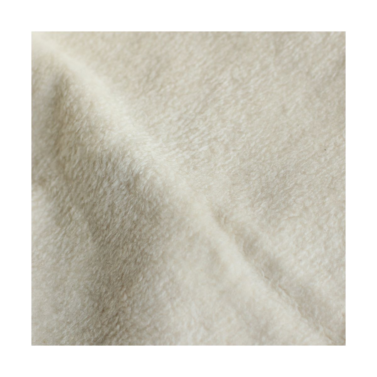 Gaby - Fausse fourrure / Moumoute / Sherpa 100% coton BIO non blanchi écru poils ras Gaby - Fausse fourrure / Moumoute / Sherpa 100% coton BIO non blanchi écru poils ras