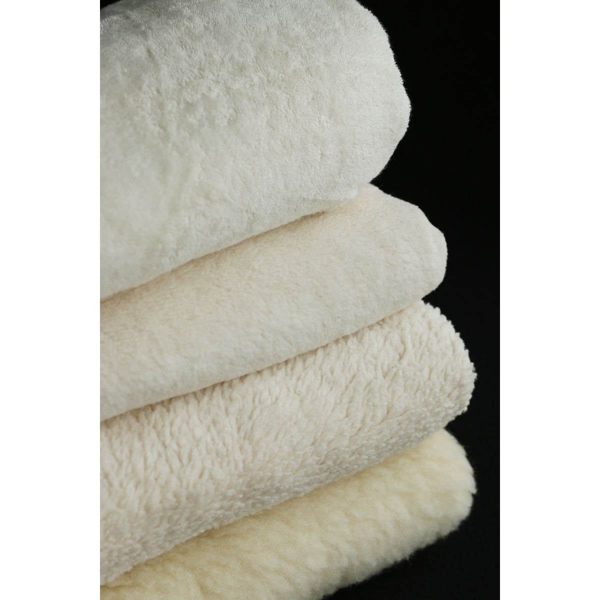 Gaby - Fausse fourrure / Moumoute / Sherpa 100% coton BIO non blanchi écru poils ras Gaby - Fausse fourrure / Moumoute / Sherpa 100% coton BIO non blanchi écru poils ras