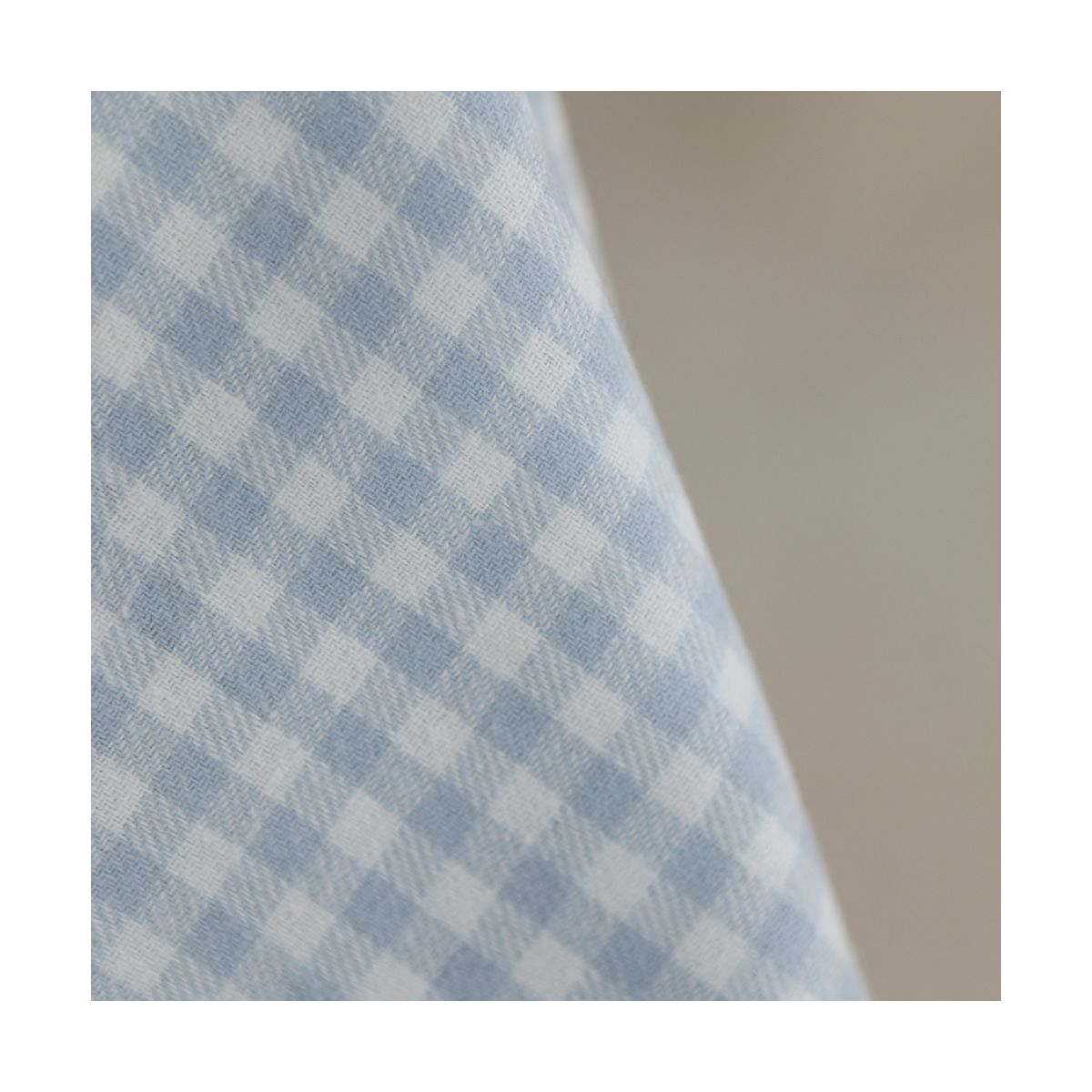 Gabin - Coton gratté style flanelle tissage vichy bleu layette Gabin - Coton gratté style flanelle tissage vichy bleu layette