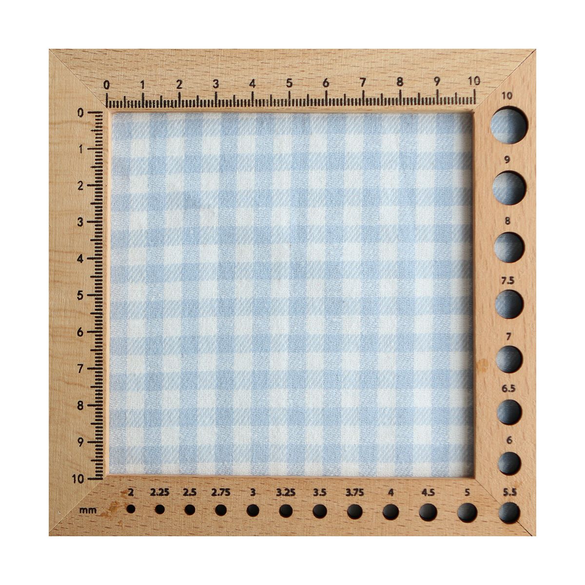 Gabin - Coton gratté style flanelle tissage vichy bleu layette Gabin - Coton gratté style flanelle tissage vichy bleu layette