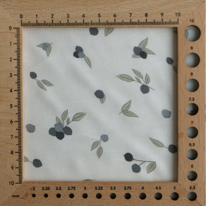 Hind - Batiste de coton douce à imprimé exclusif vert et bleu