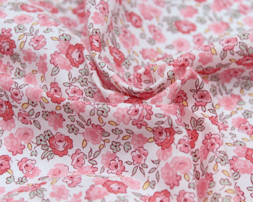 Batiste de coton SILKYNE à imprimé fleuri