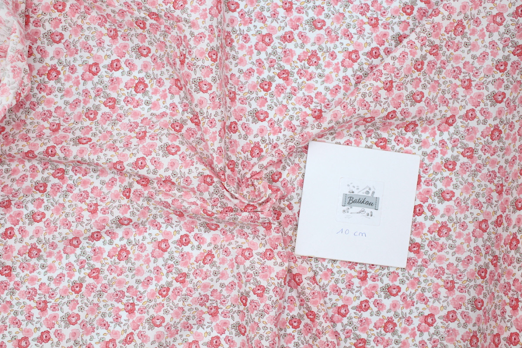 Batiste de coton SILKYNE à imprimé fleuri