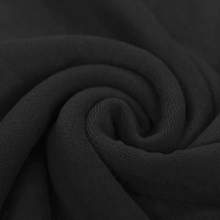 Jersey éponge coloris noir