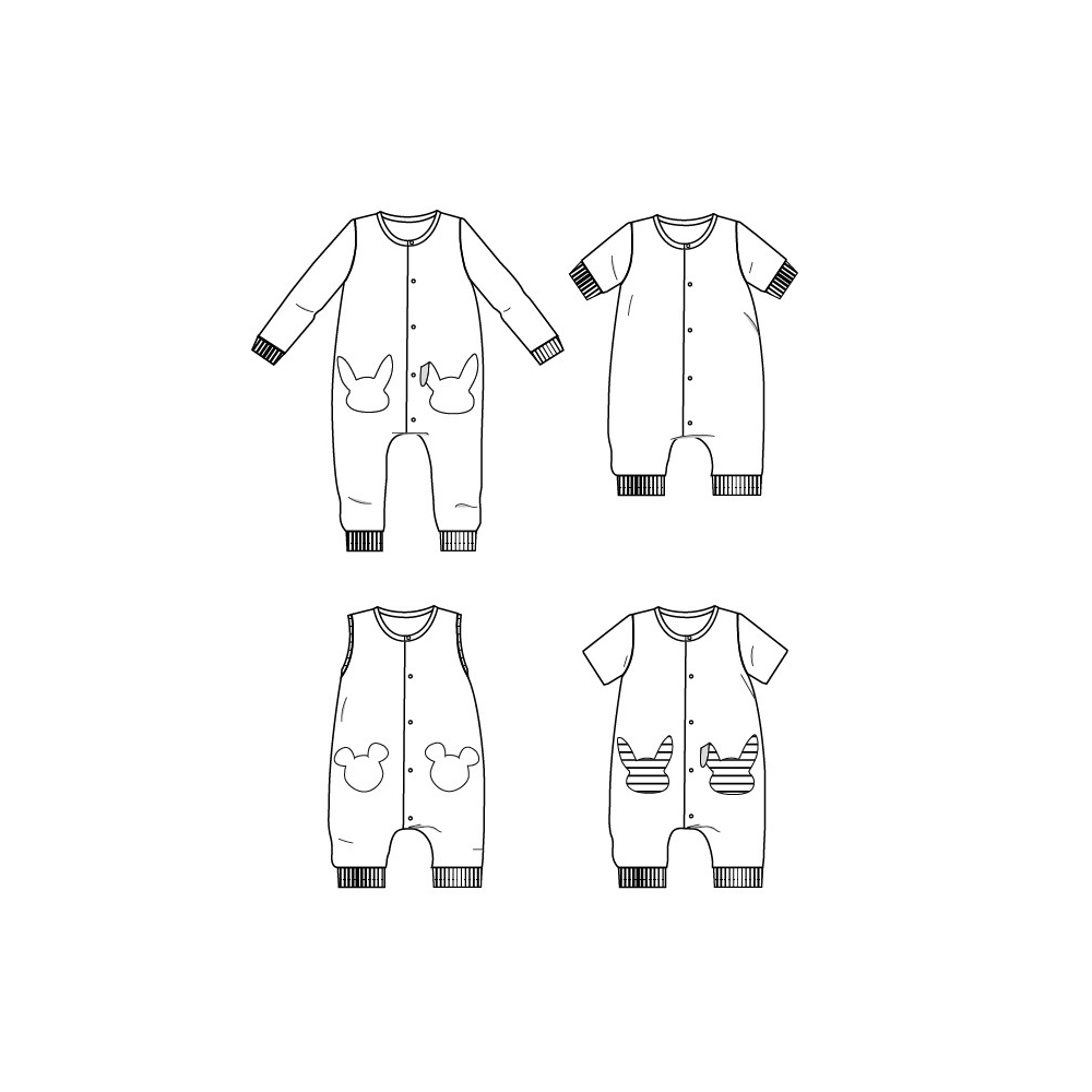 Patron de couture ikatee modèle bébé LISBOA