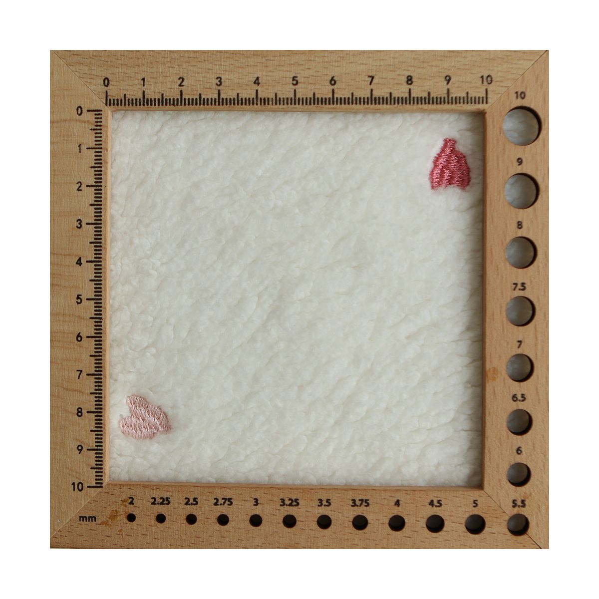 Teddy / moumoute sherpa bouclettes broderies coeurs Teddy / moumoute sherpa bouclettes broderies coeurs