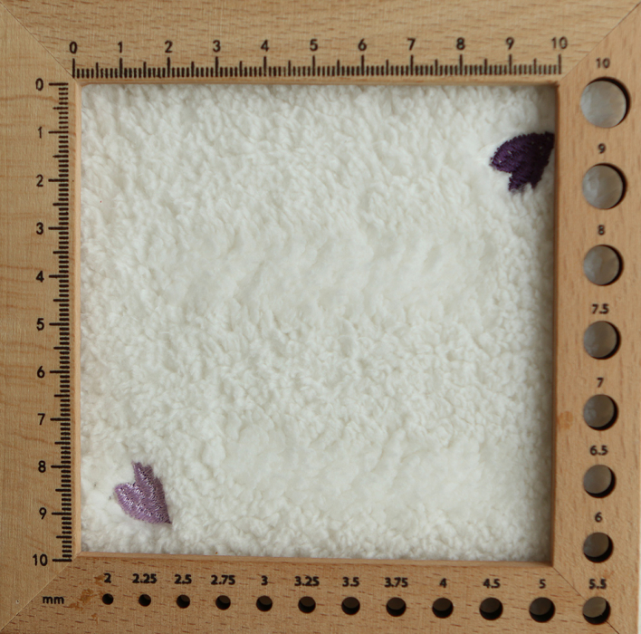 Teddy / moumoute sherpa bouclettes broderies coeurs