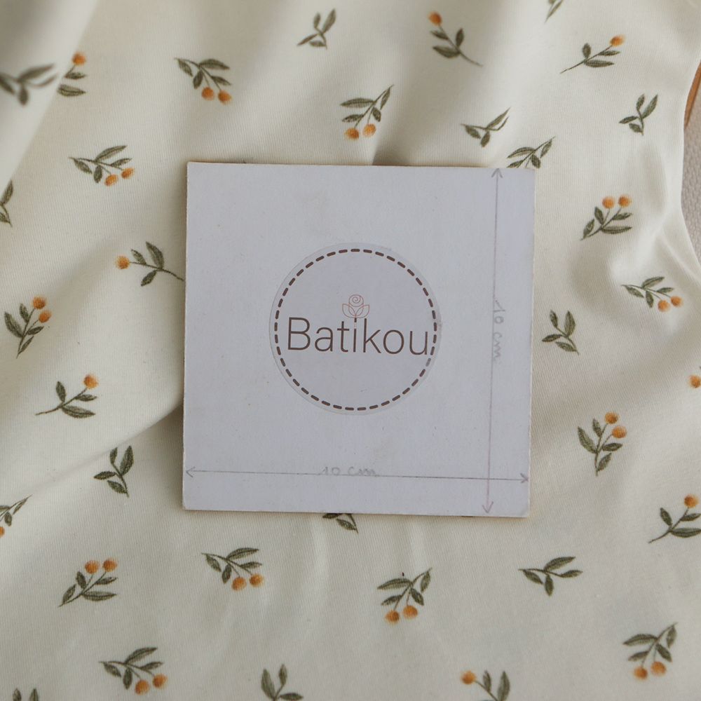 copy of Jersey coton à motif forêt ours brun