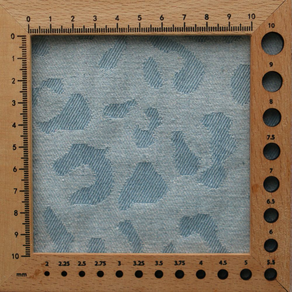 Jean coton 330gr jacquard bleached Graou