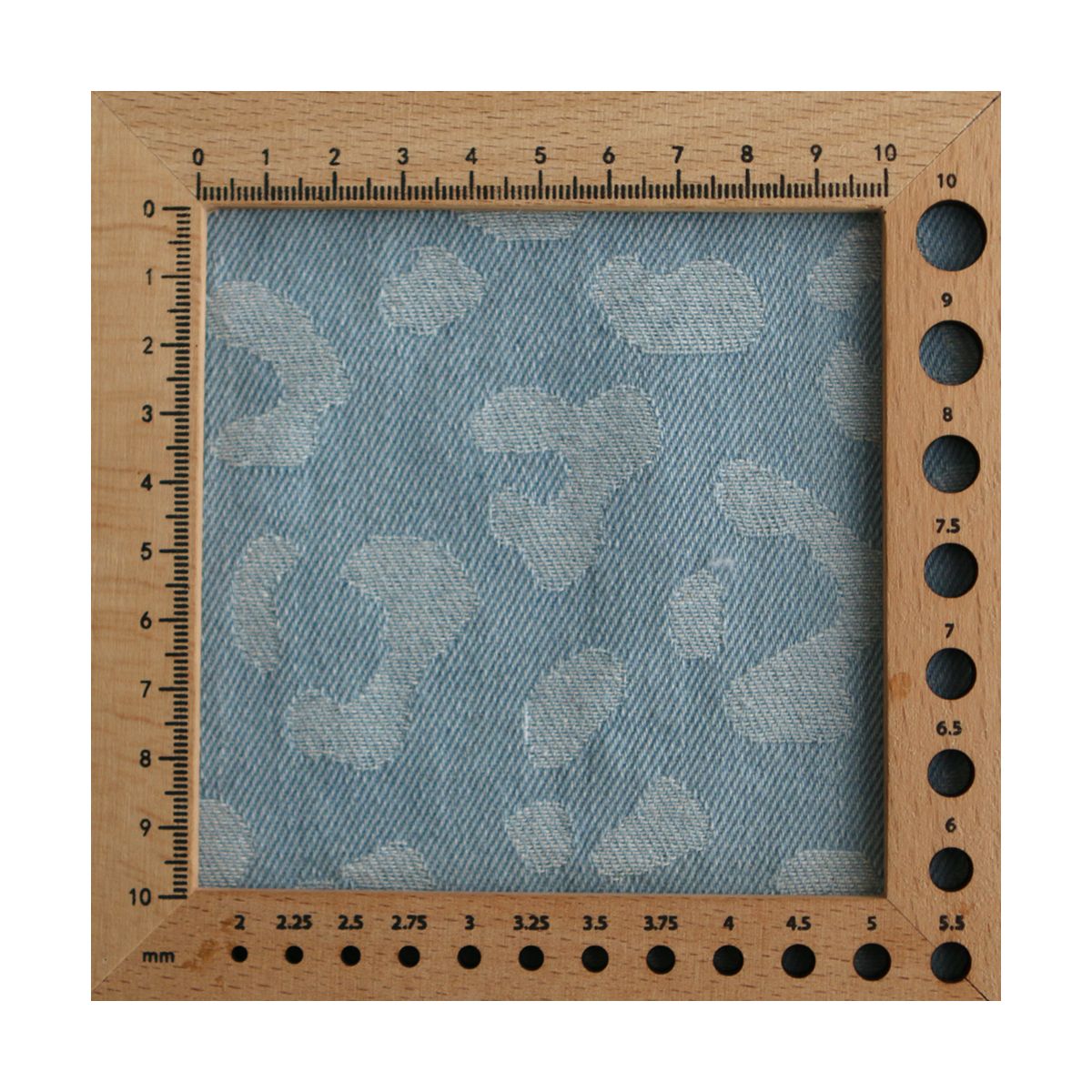 Jean coton 330gr jacquard bleached Graou Jean coton 330gr jacquard bleached Graou