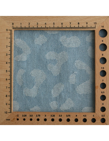 Jean coton 330gr jacquard bleached Graou