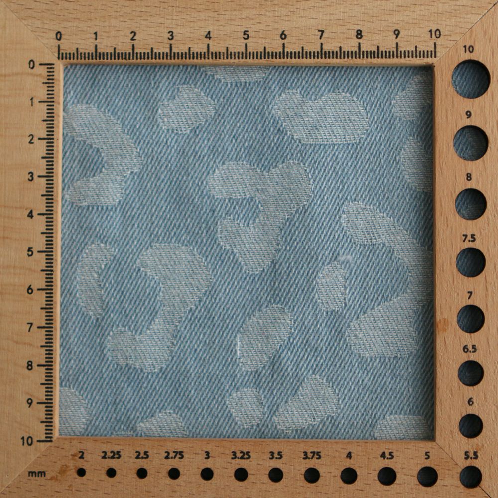 Jean coton 330gr jacquard bleached Graou