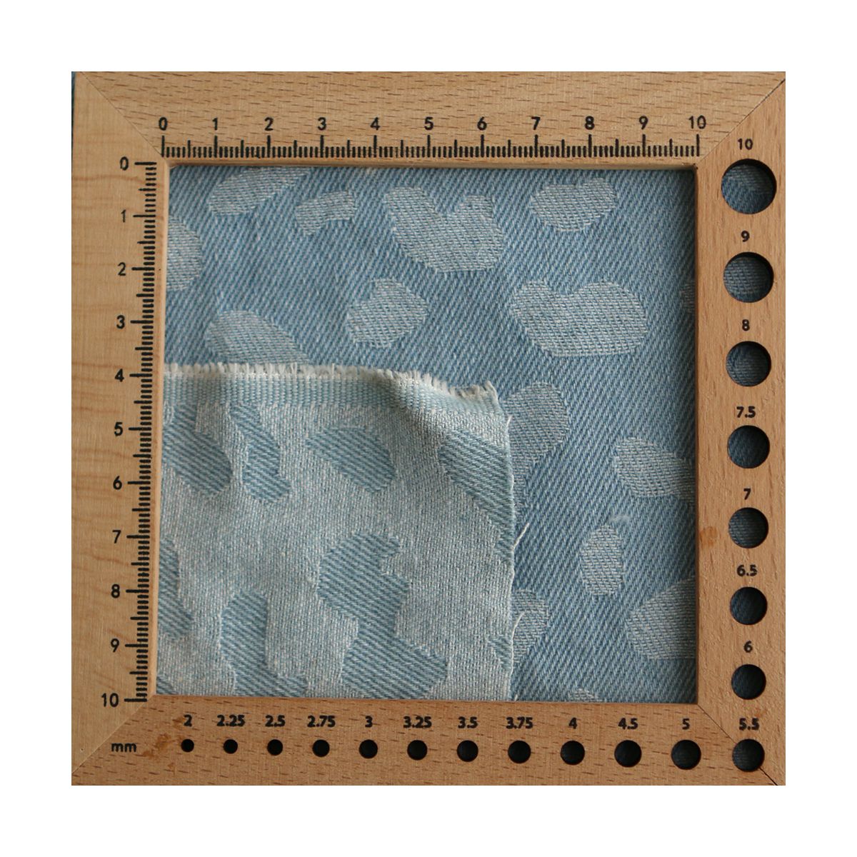Jean coton 330gr jacquard bleached Graou Jean coton 330gr jacquard bleached Graou