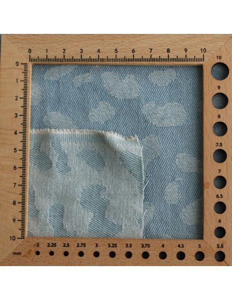 Jean coton 330gr jacquard bleached Graou