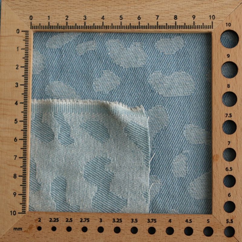 Jean coton 330gr jacquard bleached Graou