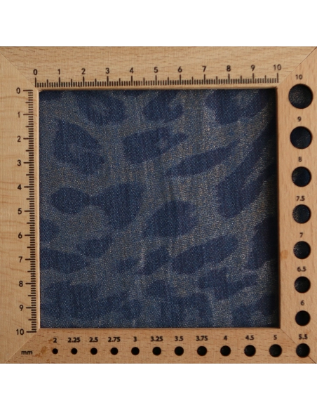 Jean denim léger coton 120gr imprimé foil Graou