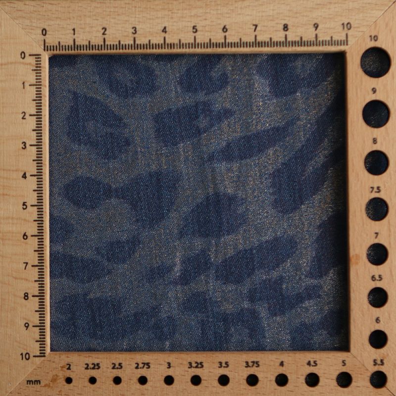 Jean denim léger coton 120gr imprimé foil Graou