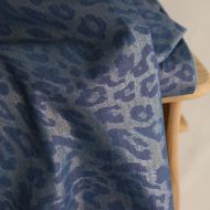 Jean denim léger coton 120gr imprimé foil Graou