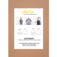 Pochette patron Ikatee LONDON 6M-4A Pochette patron Ikatee LONDON 6M-4A