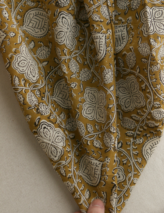 Rina - Tissu indien coton hand block traditionnel