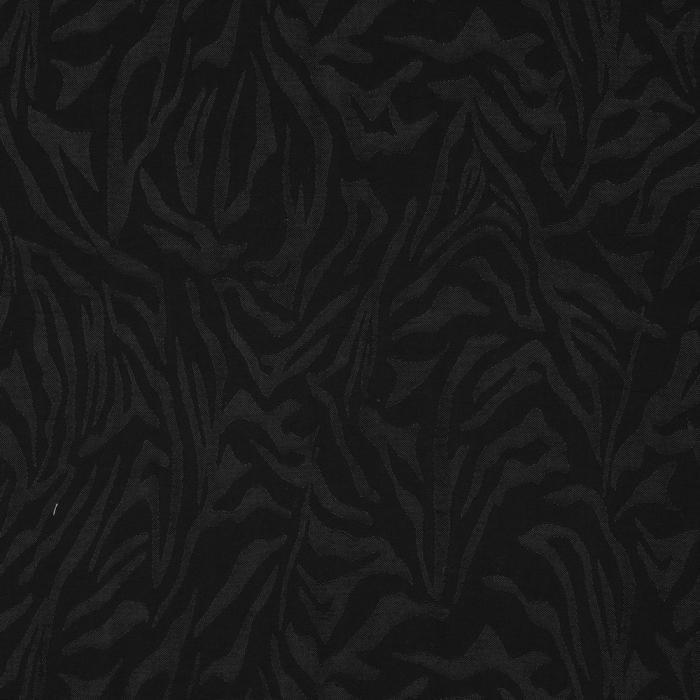 Janelle - Viscose tissage jacquard zèbre noir