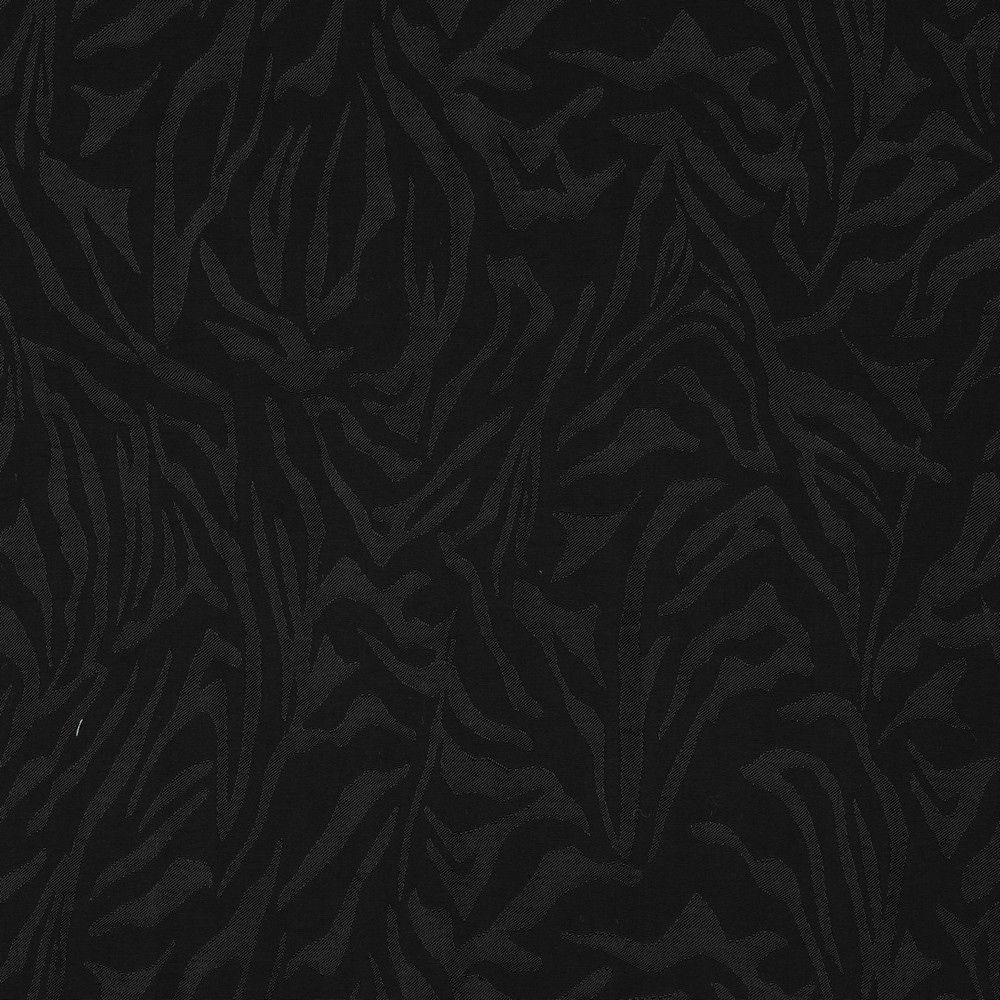 Janelle - Viscose tissage jacquard zèbre noir