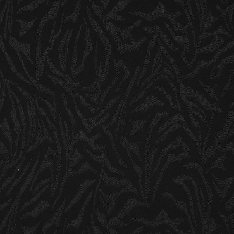 Janelle - Viscose tissage jacquard zèbre noir