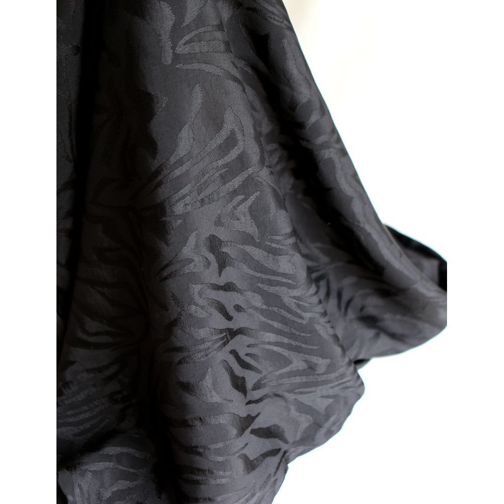 Janelle - Viscose tissage jacquard zèbre noir