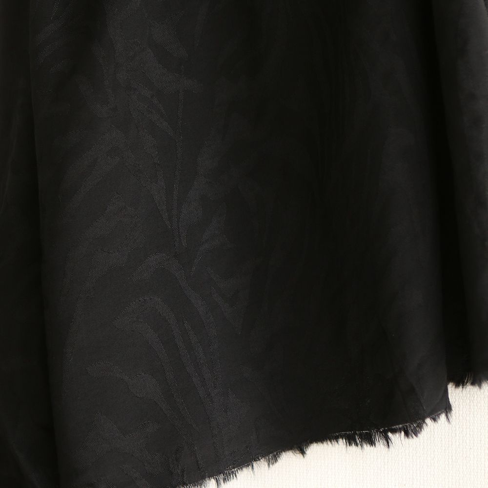 Janelle - Viscose tissage jacquard zèbre noir