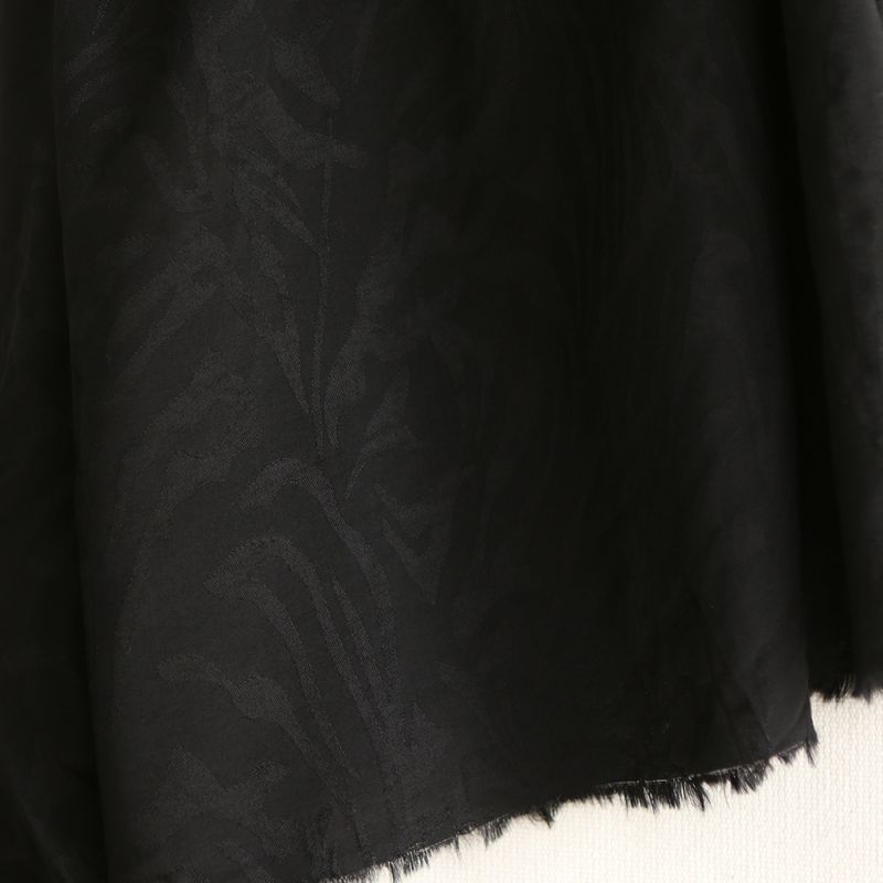 Janelle - Viscose tissage jacquard zèbre noir