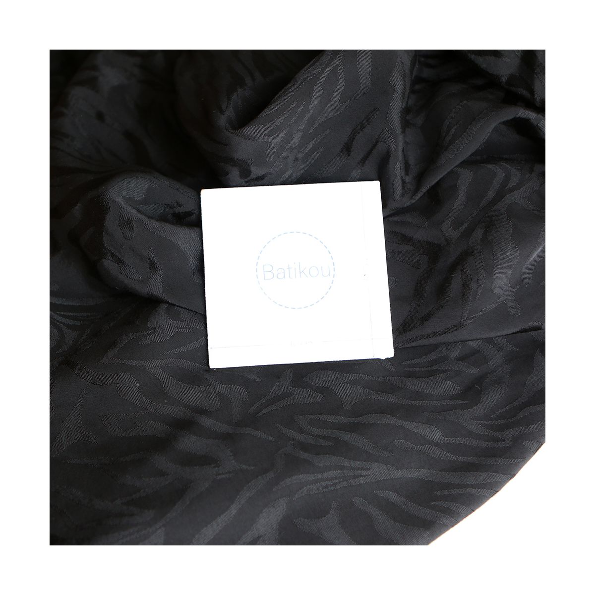 Janelle - Viscose tissage jacquard zèbre noir