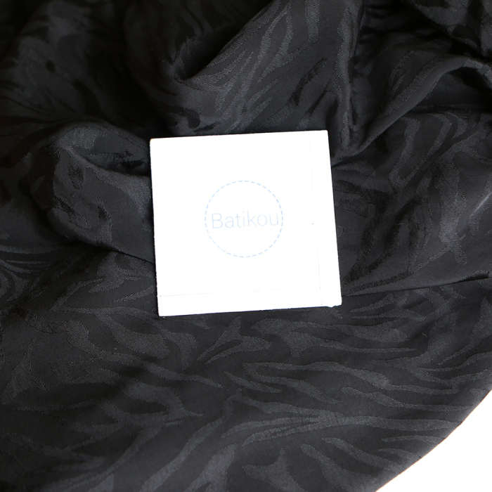 Janelle - Viscose tissage jacquard zèbre noir