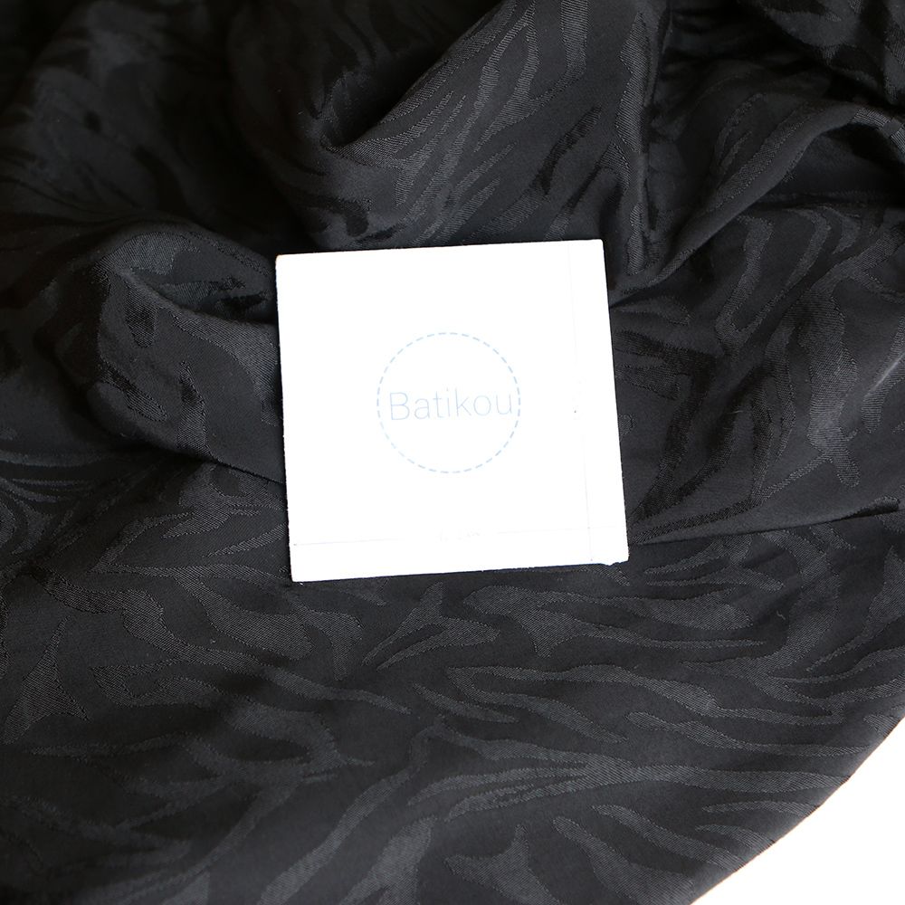 Janelle - Viscose tissage jacquard zèbre noir