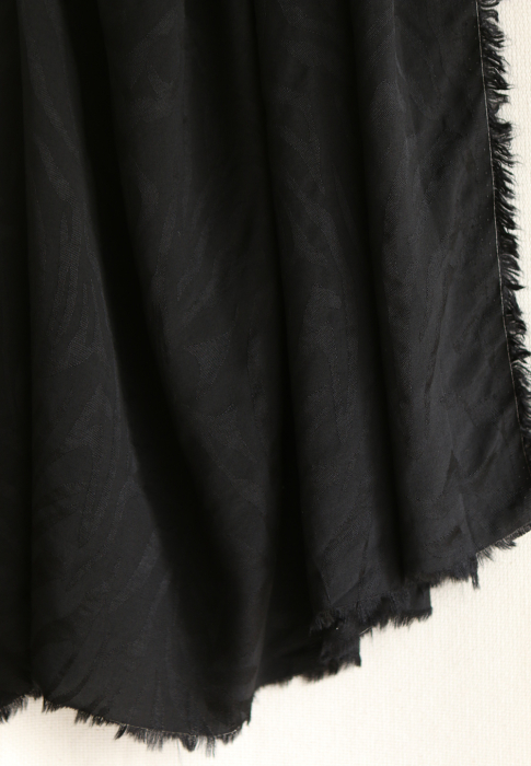 Janelle - Viscose tissage jacquard zèbre noir