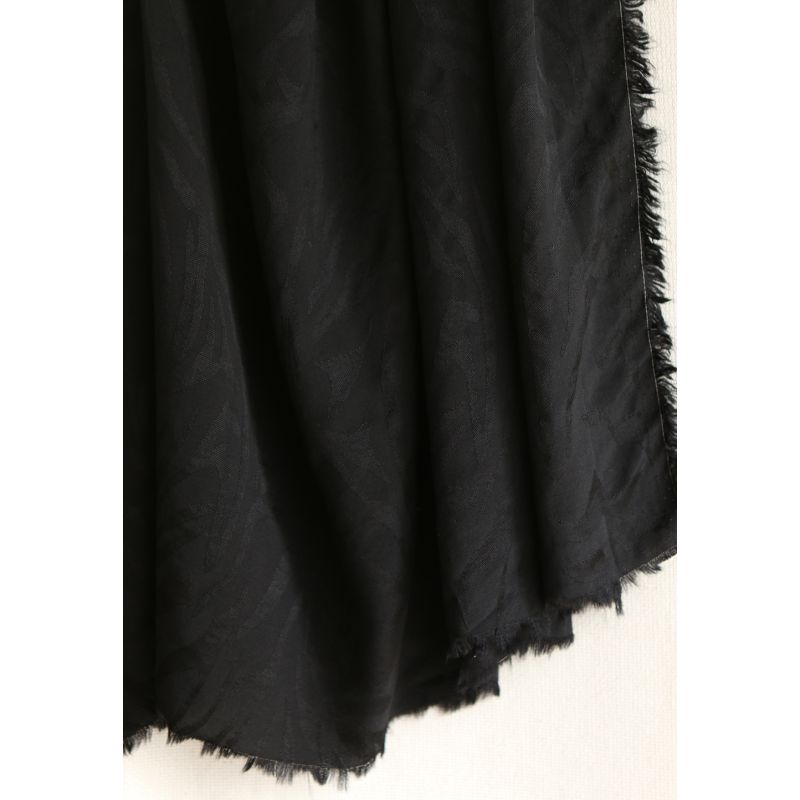 Janelle - Viscose tissage jacquard zèbre noir