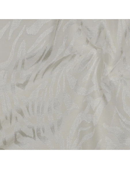 Janelle - Viscose tissage jacquard zèbre écru
