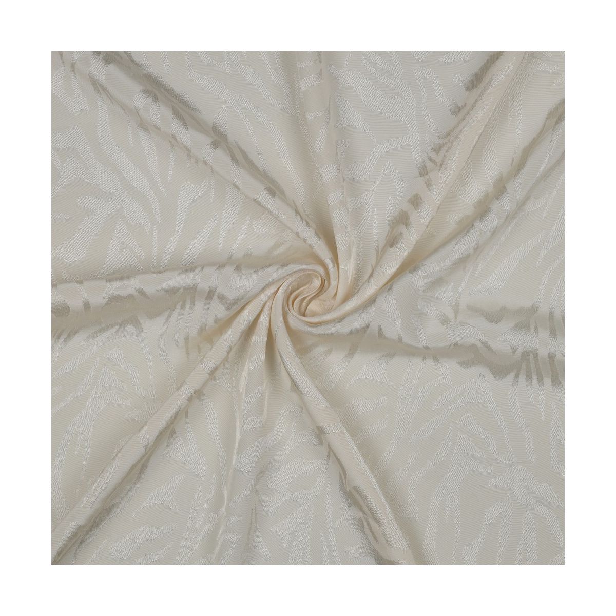 Janelle - Viscose tissage jacquard zèbre écru Janelle - Viscose tissage jacquard zèbre écru