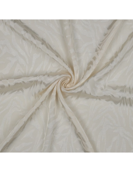Janelle - Viscose tissage jacquard zèbre écru