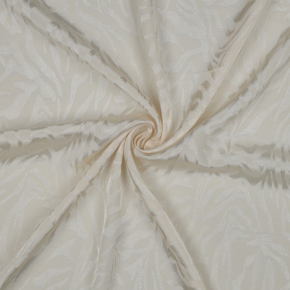 Janelle - Viscose tissage jacquard zèbre écru