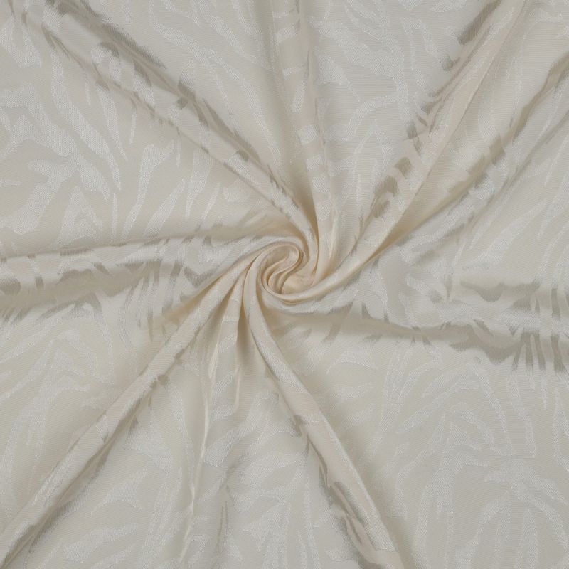 Janelle - Viscose tissage jacquard zèbre écru