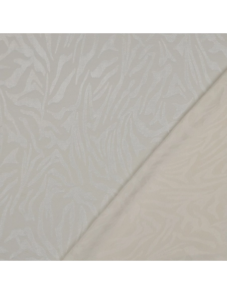 Janelle - Viscose tissage jacquard zèbre écru