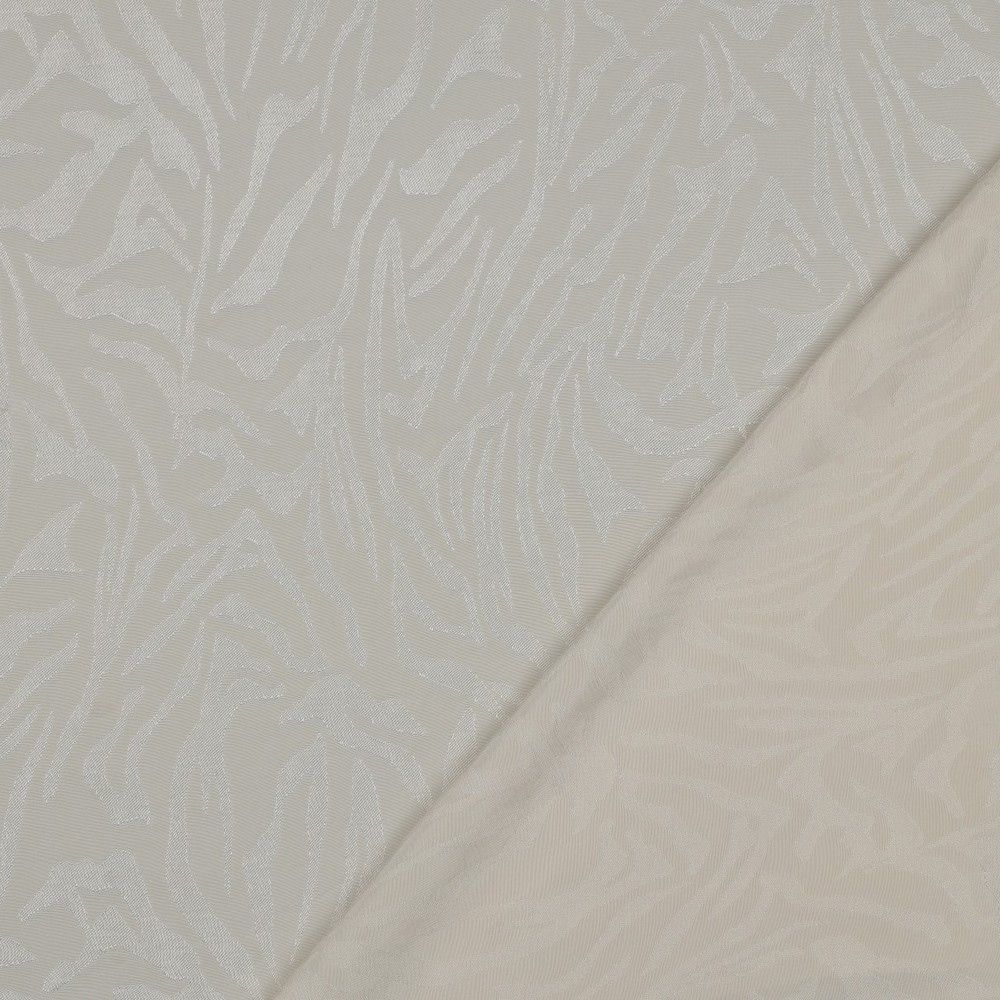 Janelle - Viscose tissage jacquard zèbre écru