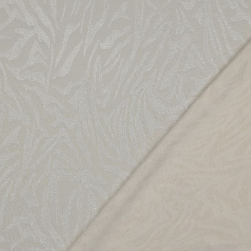 Janelle - Viscose tissage jacquard zèbre écru
