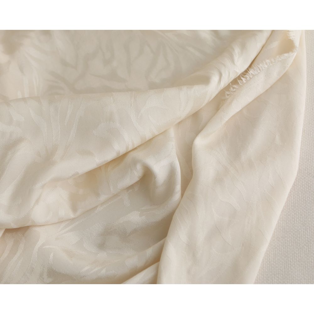 Janelle - Viscose tissage jacquard zèbre écru