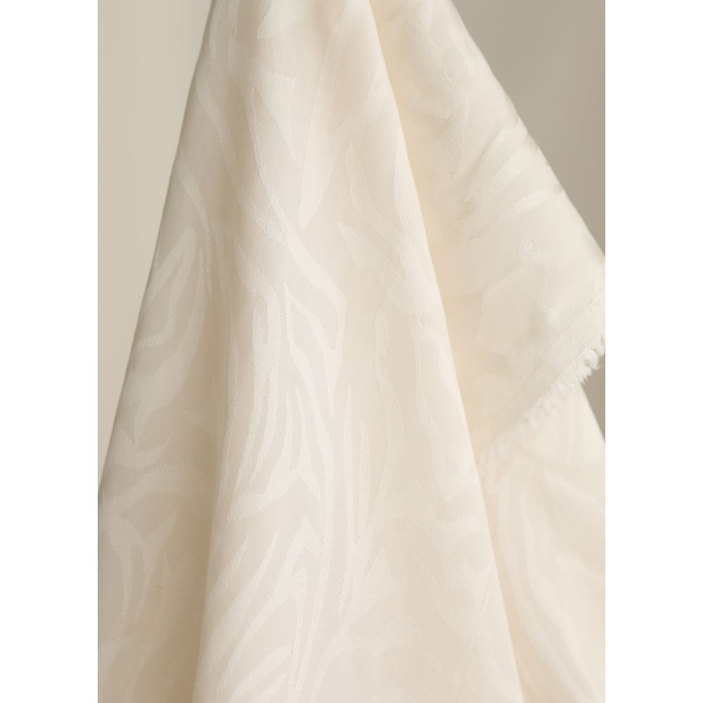 Janelle - Viscose tissage jacquard zèbre écru