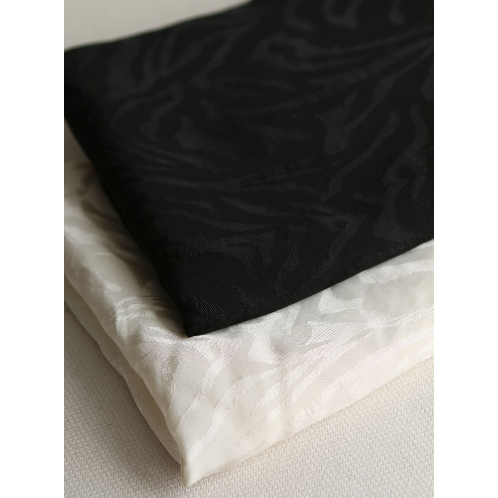 Janelle - Viscose tissage jacquard zèbre écru