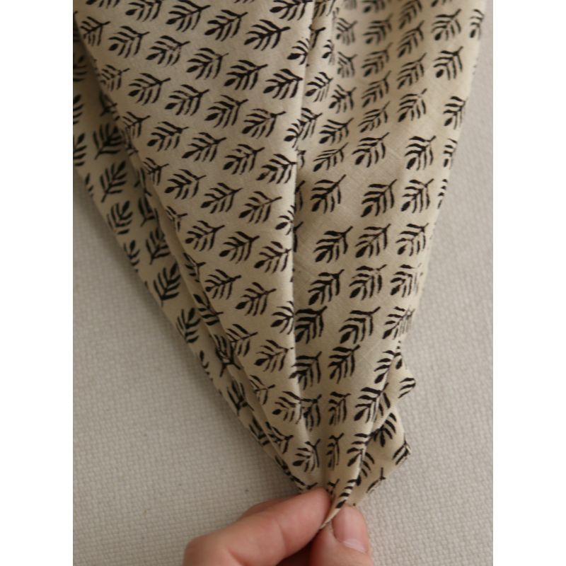 Kamala B - Tissu indien coton hand block traditionnel