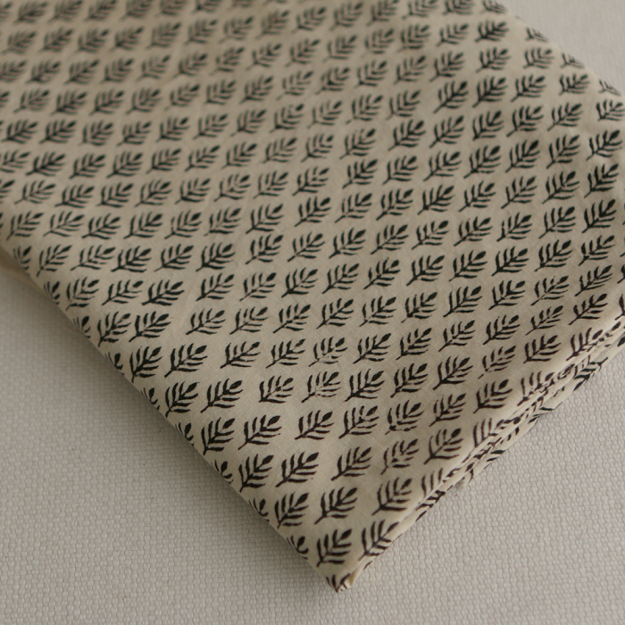 Kamala B - Tissu indien coton hand block traditionnel